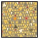 image 2 of Yellow geometric triangles (Picutre Frame) Brown | L