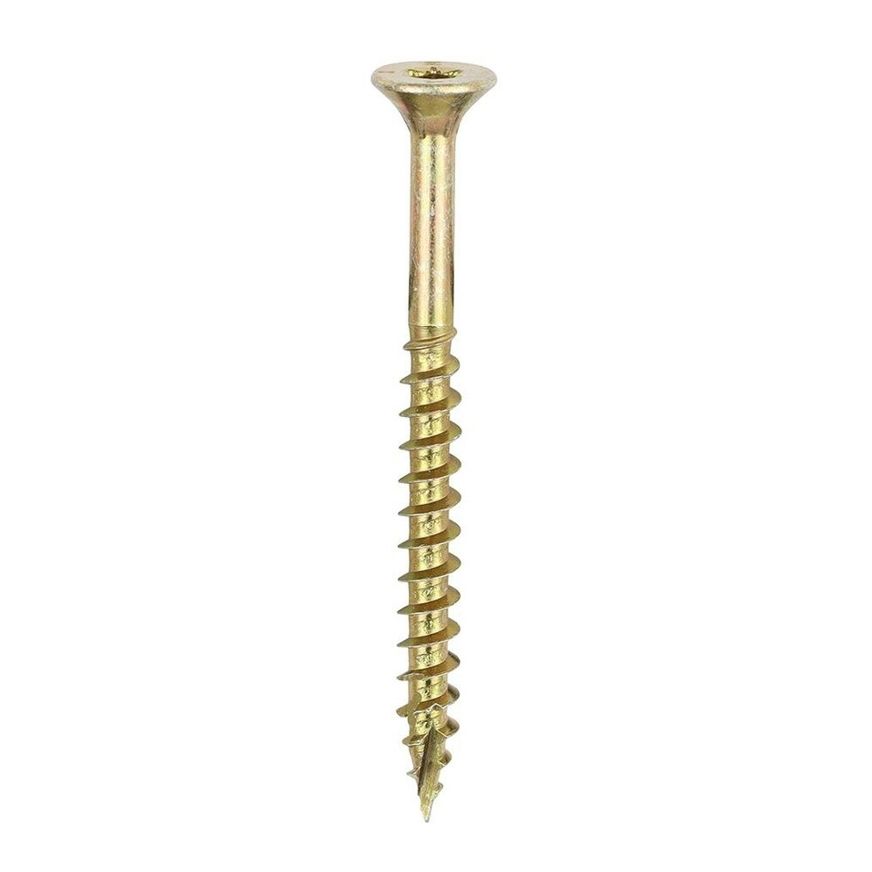 image 1 of Timco - C2 Strong-Fix Multi-Purpose Premium Screws - PZ - Double Countersunk - Yellow (Size 5.0 x 60 - 400 Pieces)