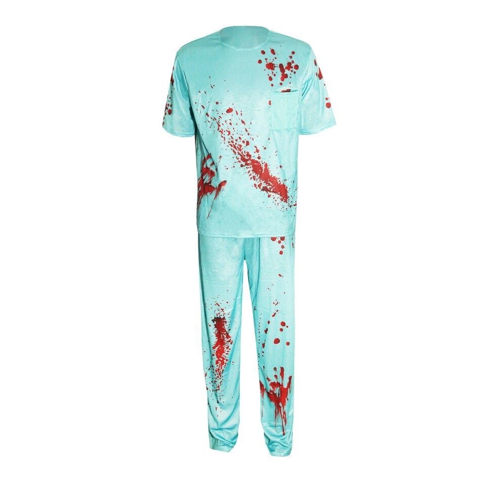 image 1 of Bristol Novelty Mens Bloody Doctor Costume - Blue - M M