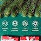 image 3 of Neo 7 Foot Artificial Green Natural Spruce Grandis Fir Real Realistic Look Shape Xmas Christmas Tree | Green | 7ft