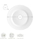 image 3 of Bormioli Rocco Toledo Glass Dessert Plates - 20cm - White - Pack of 6 White