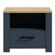 image 2 of Bohol 1 Drawer Bedside I n Navy Oak