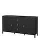 image 3 of Barcelona Sideboard 2 Doors 3 Drawers in Matt Black