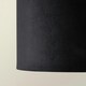 image 3 of ValueLights Reni Medium Black Velvet Pendant Shade