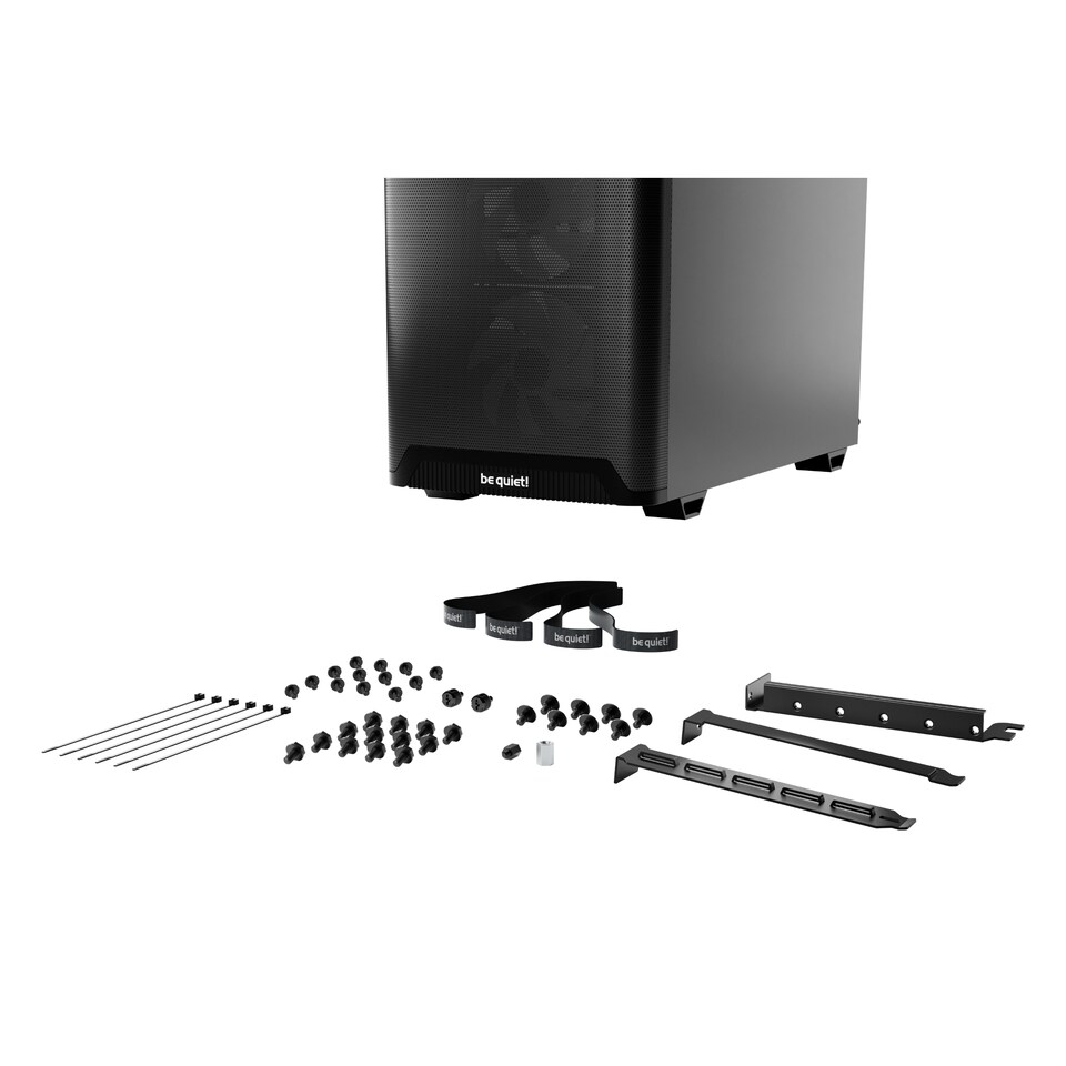 image 1 of BeQuiet Pure Base 501 LX Tempered Glass Mid Tower Gaming PC Case Black - BGW78