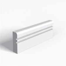 Pack of 15 (Total 15 Units) - MDF Pencil Round and 2 Square Grooves Architrave - 18mm (T) x 69mm (H) x 4200mm (L)
