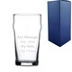 image 1 of Personalised Engraved Nonic Pint Glass Birthday Gift for Friend