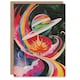 image 1 of Abstract Colourful Planet Space Artwork Galaxy Birthday Card