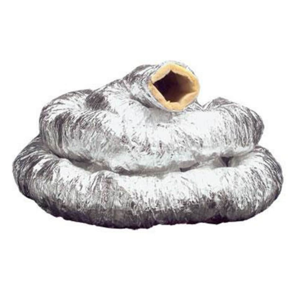 Flexible Insulated Aluminium Fan Ducting - 100mm - sold by the metre