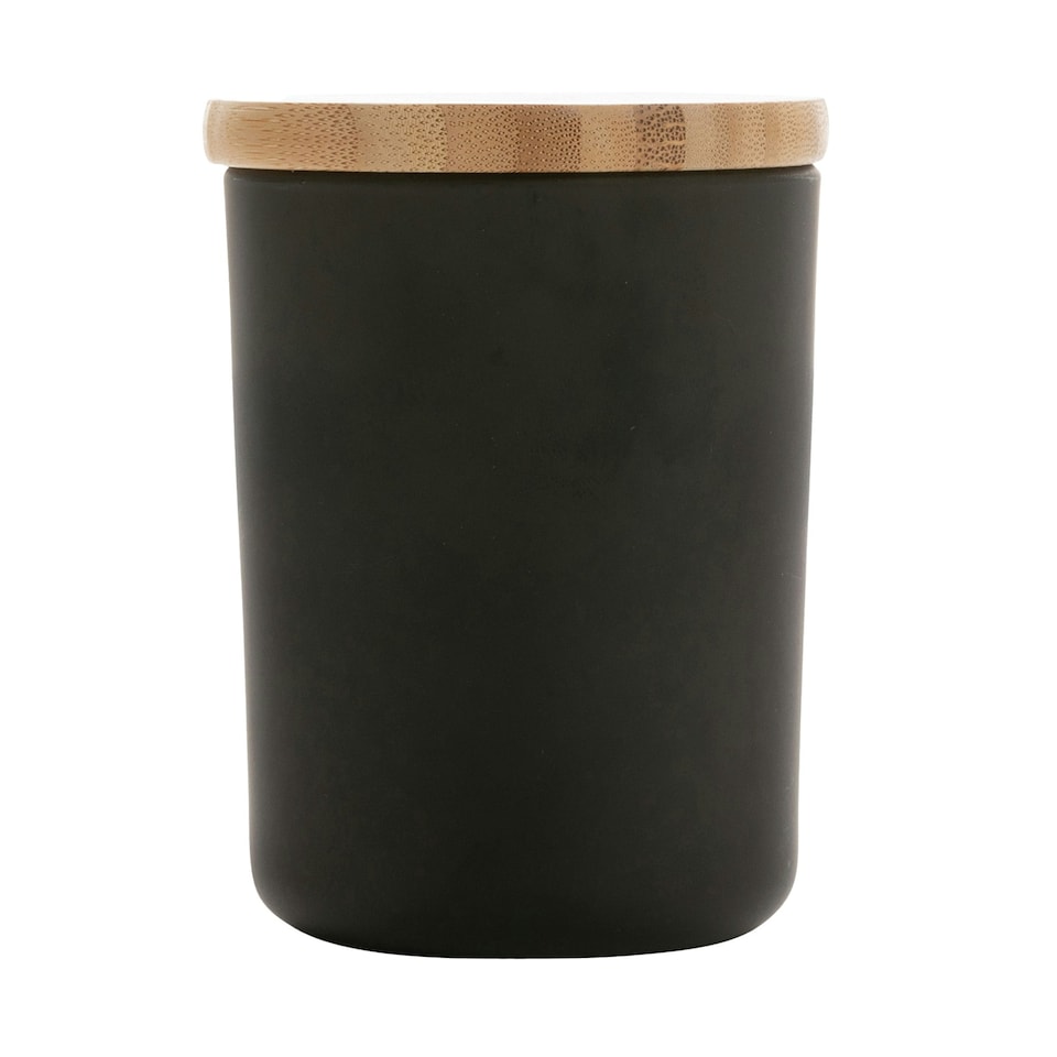 image 1 of Ukiyo Deluxe Jasmine Bamboo Scented Candle - Black - 11.3cm x 8.4cm | Black