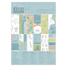 A4 Ultimate Die-cut & Paper Pack (48pk) - Winter Woodland - PMA 160966