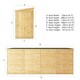 image 6 of 16 x 4 Modular Garden Shed Windowless Wooden Shiplap Pent Tongue and Groove Storage Brown