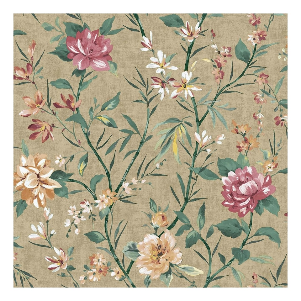 image 1 of Holden Décor Eastern Horizons Oriental Wallpaper - Taupe - 10.05m x 0.52m Brown
