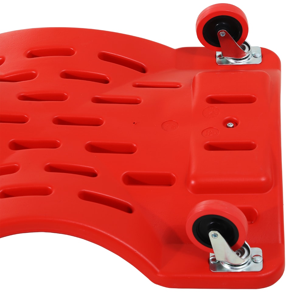 image 1 of DURHAND Mechanic Vehicle Creeper Rolling Moulded Workshop Garage Assistance | Red