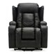 image 8 of SoHo 10 in 1 Recliner Armchair With Swivel, Tilt Heated and Massage Functionality Black | Black | One Size
