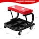 image 2 of Mechanics Padded Creeper Seat Garage Work Stool with Swivel Wheels & Tool Trolley
