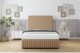 image 2 of Sloomy Madison Latte Dumfries Divan Bed Base No Drawers With 54 Inch Floor Standing Headboard & 12 Inch Matching Footboard | Brown | Latte | Super King | 1