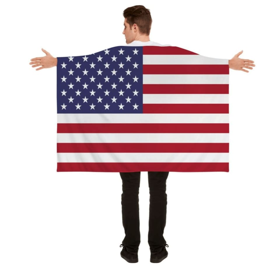 Pack of 6 American USA Wearable Flag Multi | One Size