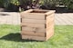 image 3 of 4Pc Large Square Planter - Wood - L47.5 x W47.5 x H39.5 cm - Fully Assembled | Brown