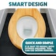 image 6 of Marco Paul Pine Wooden Toilet Seat 18" Brown