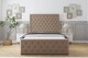 image 1 of Sloomy Vienna Mink Plush Bed Frame With Mattress With 50" Upholstered Headboard 6' Super King