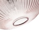 image 4 of Modern Designer Soft Pink Line Ribbed Glass Oval Pendant Lamp Shade | Pink | Pink | 1