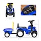 image 5 of HOMCOM Ride On Tractor Toddler Walker Foot To Floor Slider with Horn Storage Steering Wheel for 1-3 Years Old Blue
