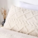 image 3 of OHS Ultra Soft Coverless Cable Knit 10.5 Tog Duvet And Pillowcase Bedding Set Cream | Single