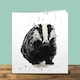 image 2 of Watercolour Badger "The Visitor" - Elizabeth Grant Art Card