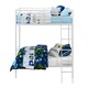 image 3 of Bunk Bed Convertible Metal White, Single