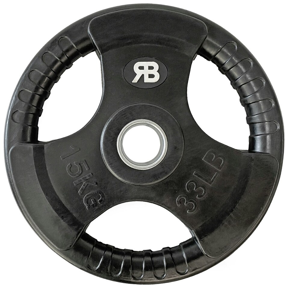 image 1 of Northern Tri-Grip Olympic Weight Plates Pair - 15Kg x 2