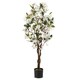 image 1 of COSTWAY 120cm Artificial Bougainvillea Tree Plant White White | One Size