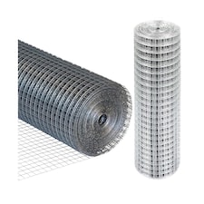 Square Mesh Galvanised Garden Wire 600mm X 5m Chicken Fencing Wire Diy