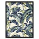 image 1 of Banana Plant Leaves Foliage Tropical Living Room Black Framed Wall Art Print A4