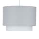 image 1 of Grey Ombre 2 Tier Ceiling Light Shade | Grey | Medium | 1