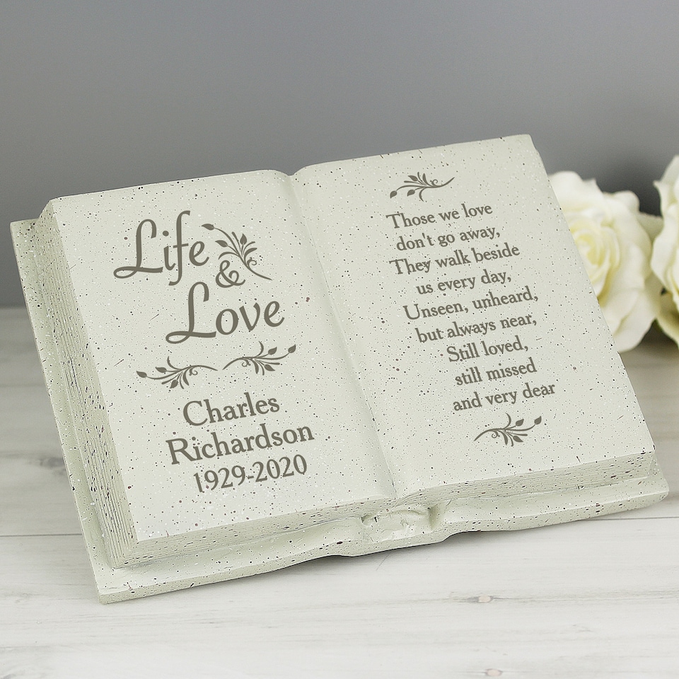image 1 of Personalised Life & Love Memorial Book