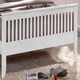 image 3 of 3ft Single White Shaker Wood Wooden Bed Frame Bedstead High Foot End