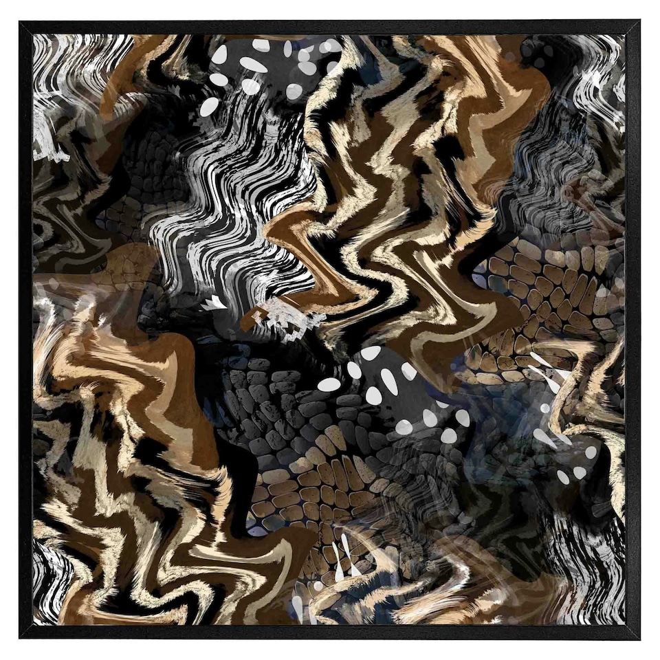 image 1 of African print (Picutre Frame) Brown | L