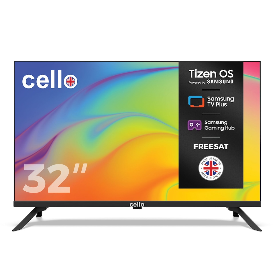 image 1 of Cello C3225TZ 32 Inch Smart tv powered by Tizen Operating system with-frameless-bezel