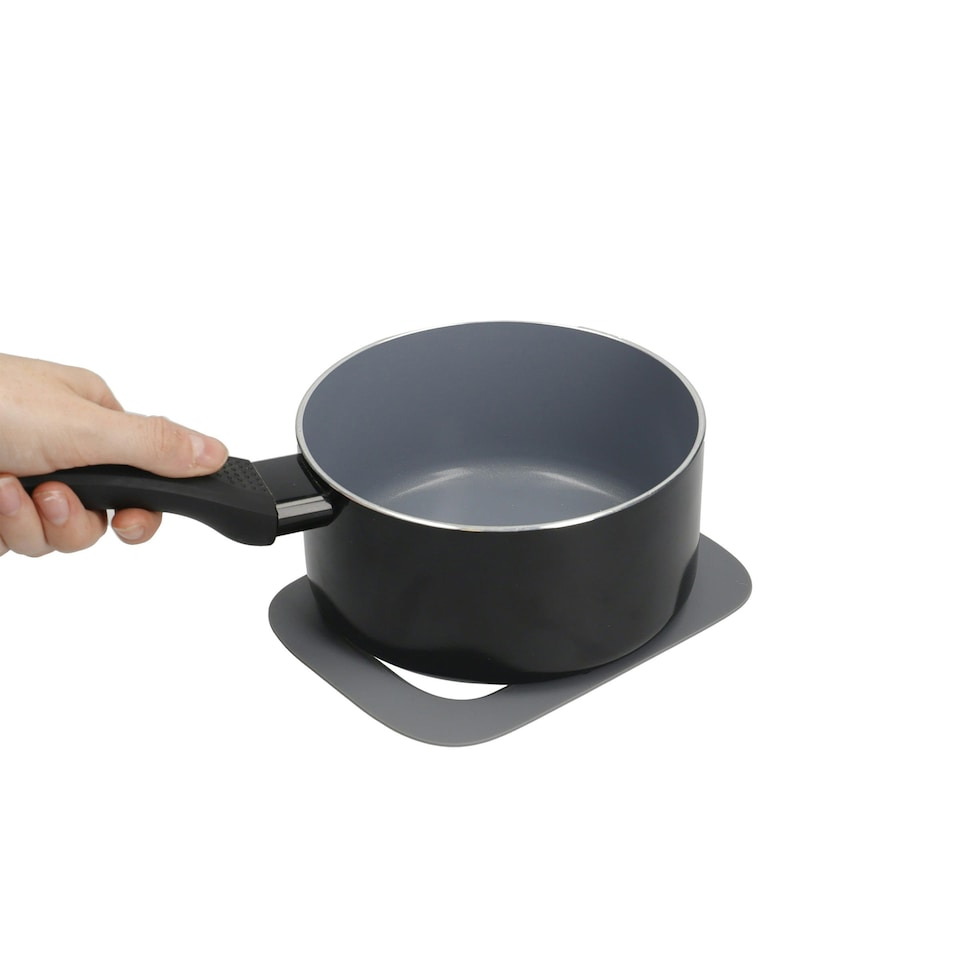 image 1 of MasterClass Trivet Black Silicone 3-in-1