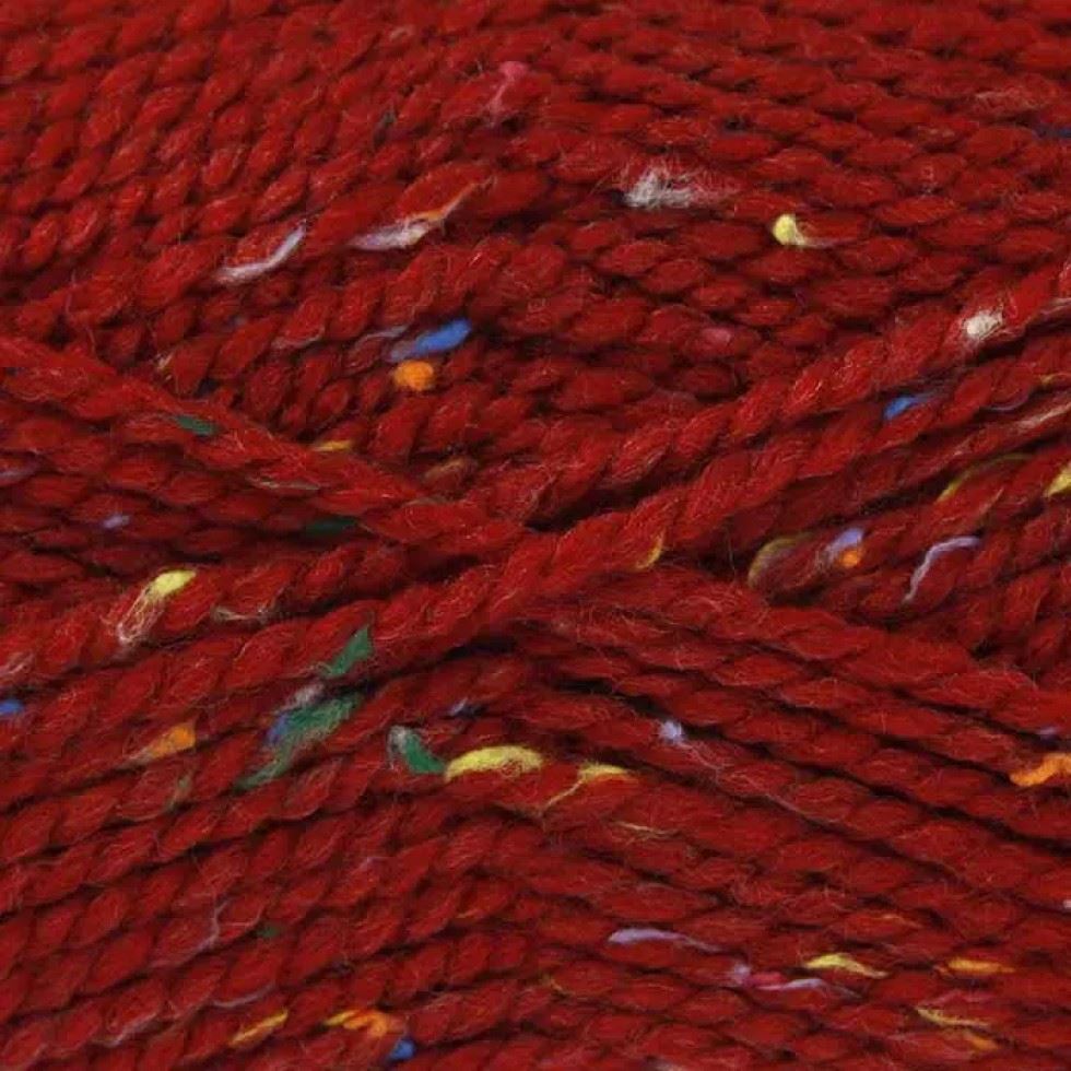 King Cole Wine Tweed Chunky Yarn (Value Pack 12 x 100g Balls) For Crochet, Knitting - 138m per ball