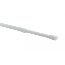 White Extendable Curtain Tension Rod 100 - 150cm White | White