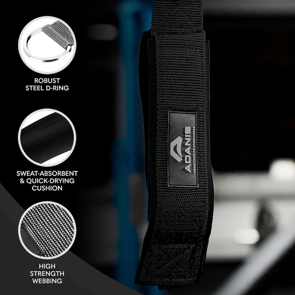 image 1 of Adanis Triceps Rope Cable Attachment, Padded Non-Slip Grip