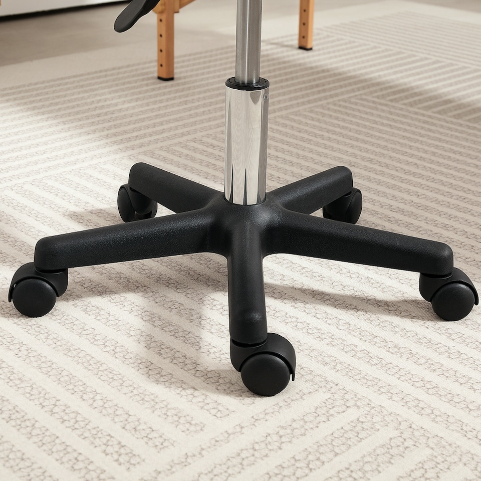 image 1 of HOMCOM Saddle Stool, PU Leather Adjustable Rolling Salon Chair with Steel Frame for Massage, Spa, Beauty and Tattoo, Pink | Pink | 1