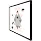 image 3 of Pink & grey geometric triangles (Picture Frame) Grey | M
