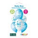 image 2 of Baby Boy Latex Balloons 33cm / 13 in - Pack of 6