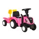image 1 of HOMCOM Ride On Tractor Toddler Walker Foot To Floor Slider with Horn Storage Steering Wheel for 1-3 Years Old Pink