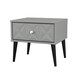 image 4 of Toledo 1 Drawer Bedside Table in Dusk Grey (Ready Assembled) | Grey | Dusk Grey
