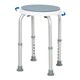 image 6 of HOMCOM 360 Degree Swivel Shower Stool, Non-Slip Feet, Disabled, Blue