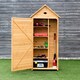 image 3 of Outdoor Storage Shed Wooden Garden Tool Utility Cabinet Waterproof Asphalt Roof
